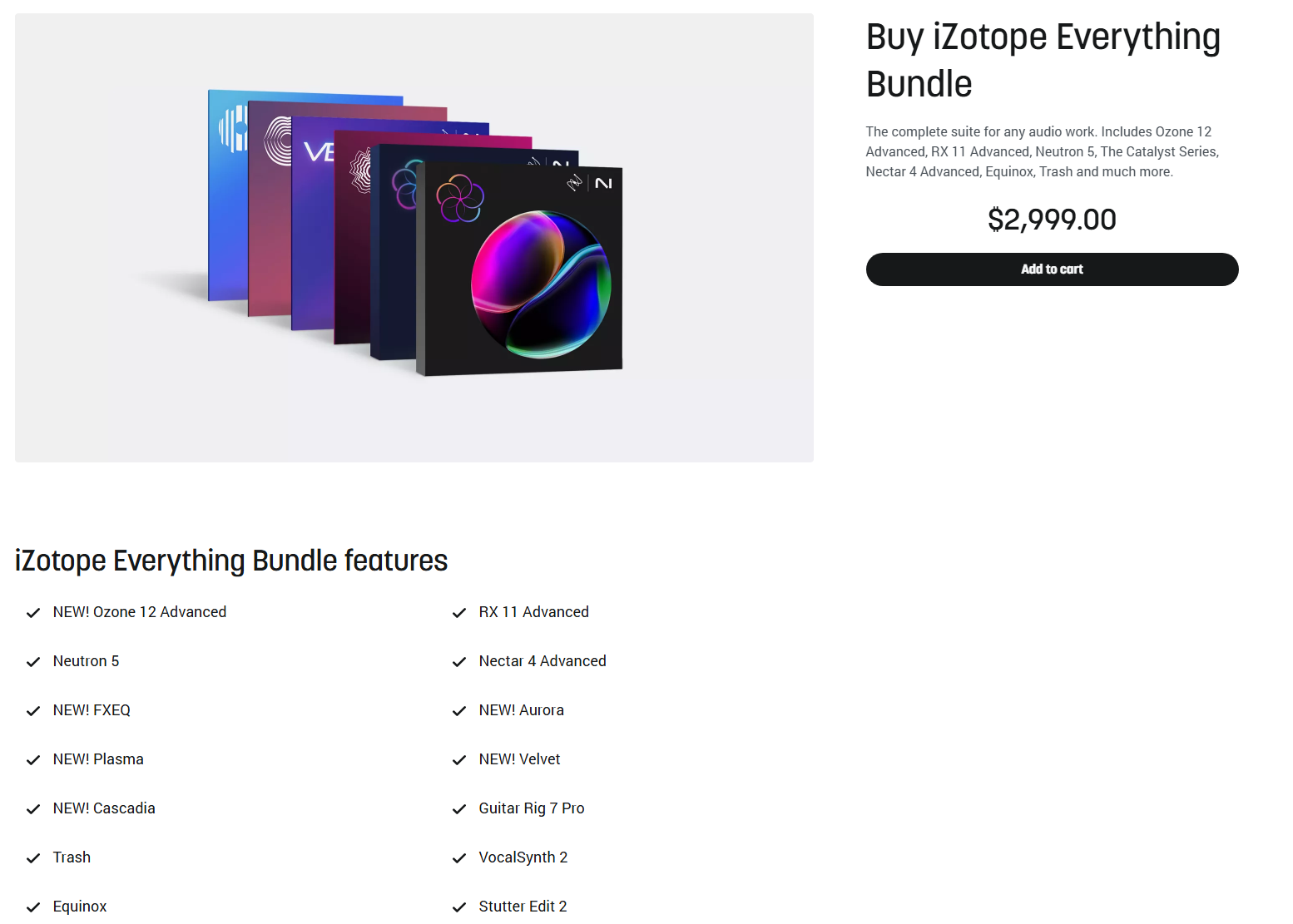 iZotope iZotope Everything Bundle (Ozone 12 RX 11 Advanced